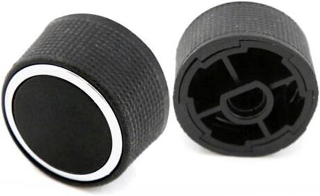 2 Rear Control Knobs Audio Radio for 07-13 Buick Escalade Enclave Tahoe Chevrolet GMC Pair Set 22912547 (Black): Automotive