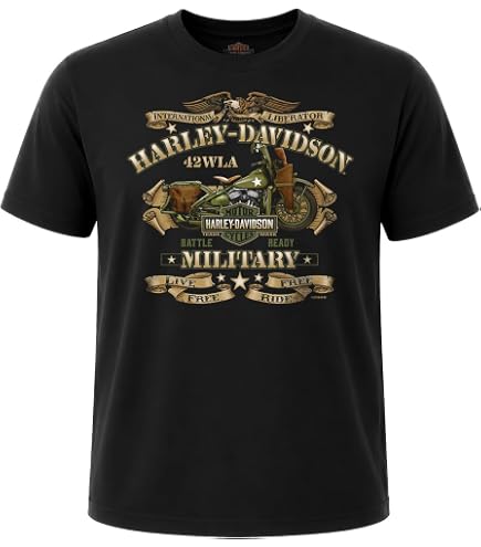Harley-Davidson Men's Distressed Shady Skull Short Sleeve T-Shirt