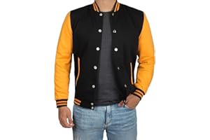 Decrum Varsity Jacket Men - Letterman Bomber Style Mens Baseball Jackets