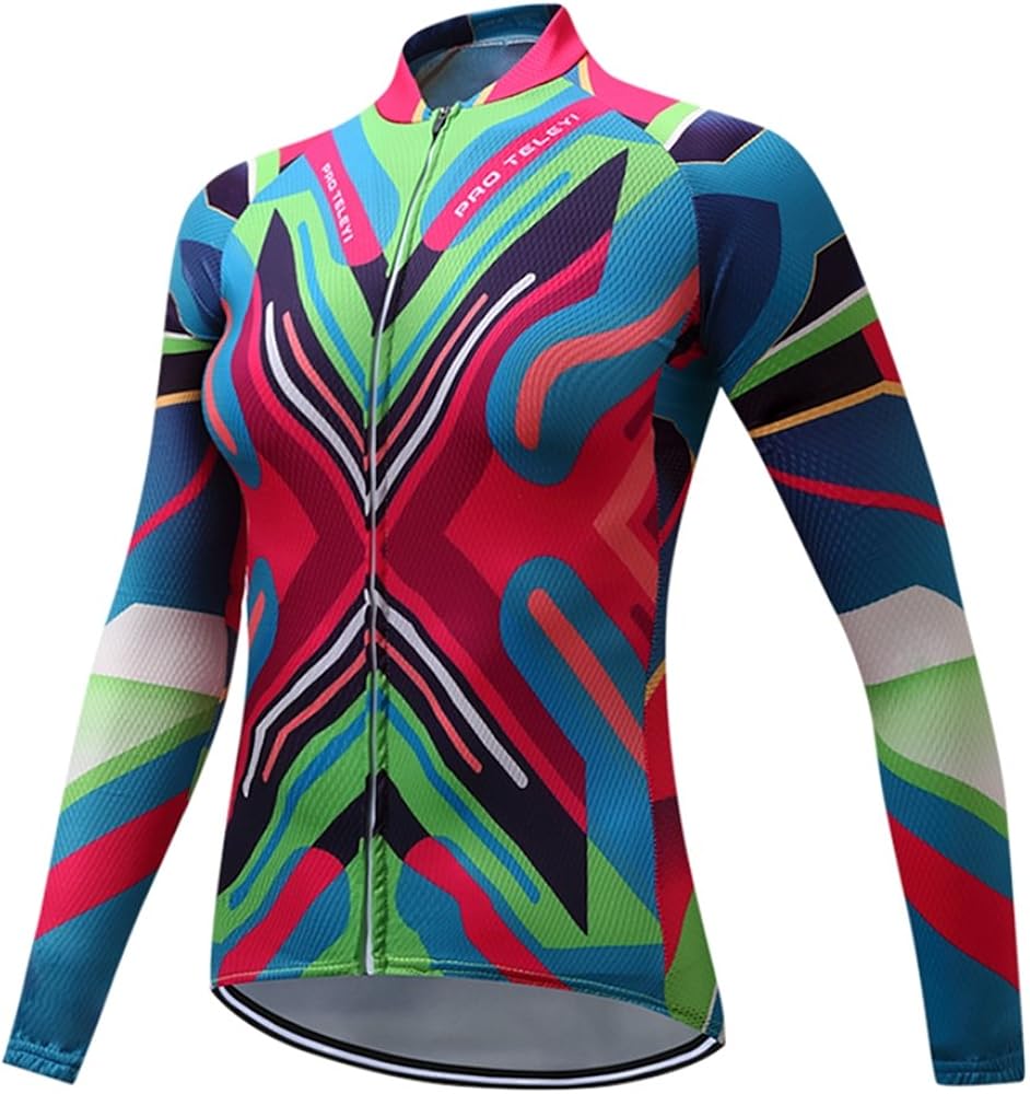 Women's Long Sleeve Cycling Outdoor Sports Jersey Polyester