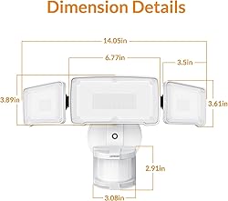 LEPOWER LED Security Lights Motion Sensor Light