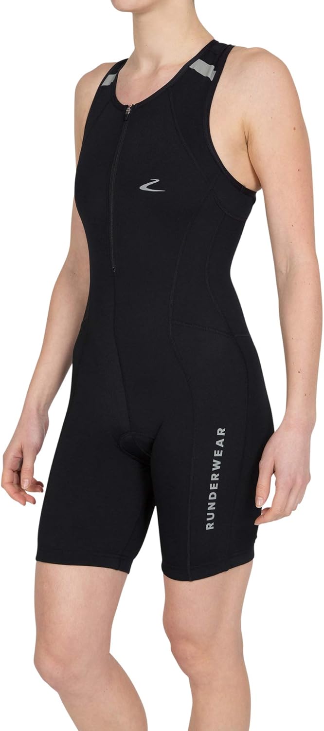 Runderwear Women's Triathlon Suit Premium, Padded Performance Tri
