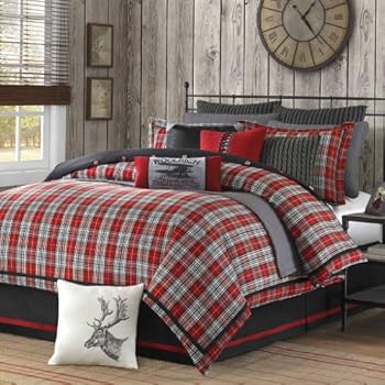 Amazon.com: Eddie Bauer Edgewood Plaid Down Alternative