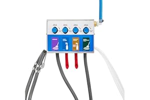 4-Products Spray Bottle, Mop Bucket, Cleaning Chemical Dilution Dispensing Proportioner for Application in Hotel, School, Sto