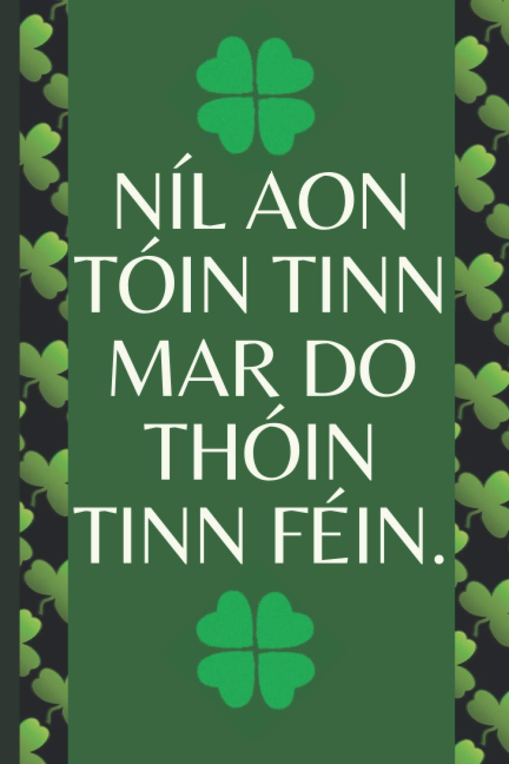 Níl aon tóin tinn mar do thóin tinn féin.: IRISH NOTEBOOK, inspirational, Journal/Notebook Blank Lined Ruled 6x9 100 Pages