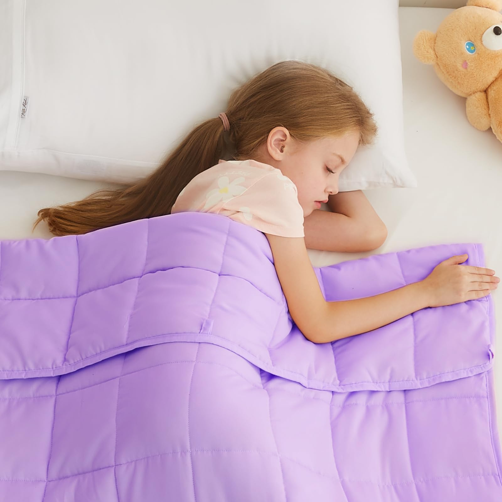 Photo 1 of L'AGRATY Weighted Blanket - 40"x60" 10lbs Breathable Weighted Blanket Microfiber Material with Glass Beads