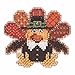 Tom Turkey Beaded Thanksgiving Counted Cross Stitch Kit Mill Hill 2105 Autumn Harvest MH185202