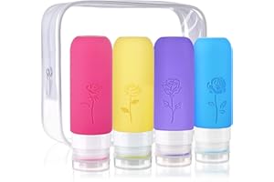 Kitchen GIMS Travel Bottles for Toiletries 3oz Travel Toiletry Bottles Leak Proof Travel Lotion Container BPA Free Travel Shampoo and Conditioner Bottles Travel Tubes with Toiletry Bag and Lables