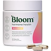 Bloom Nutrition Hormone Health & Cortisol Support for Women - Balance - Menstrual Health, PMS Symptoms, Pomegranate Extract, Chaste Tree Berry & Dong Quai Root, 30 Servings