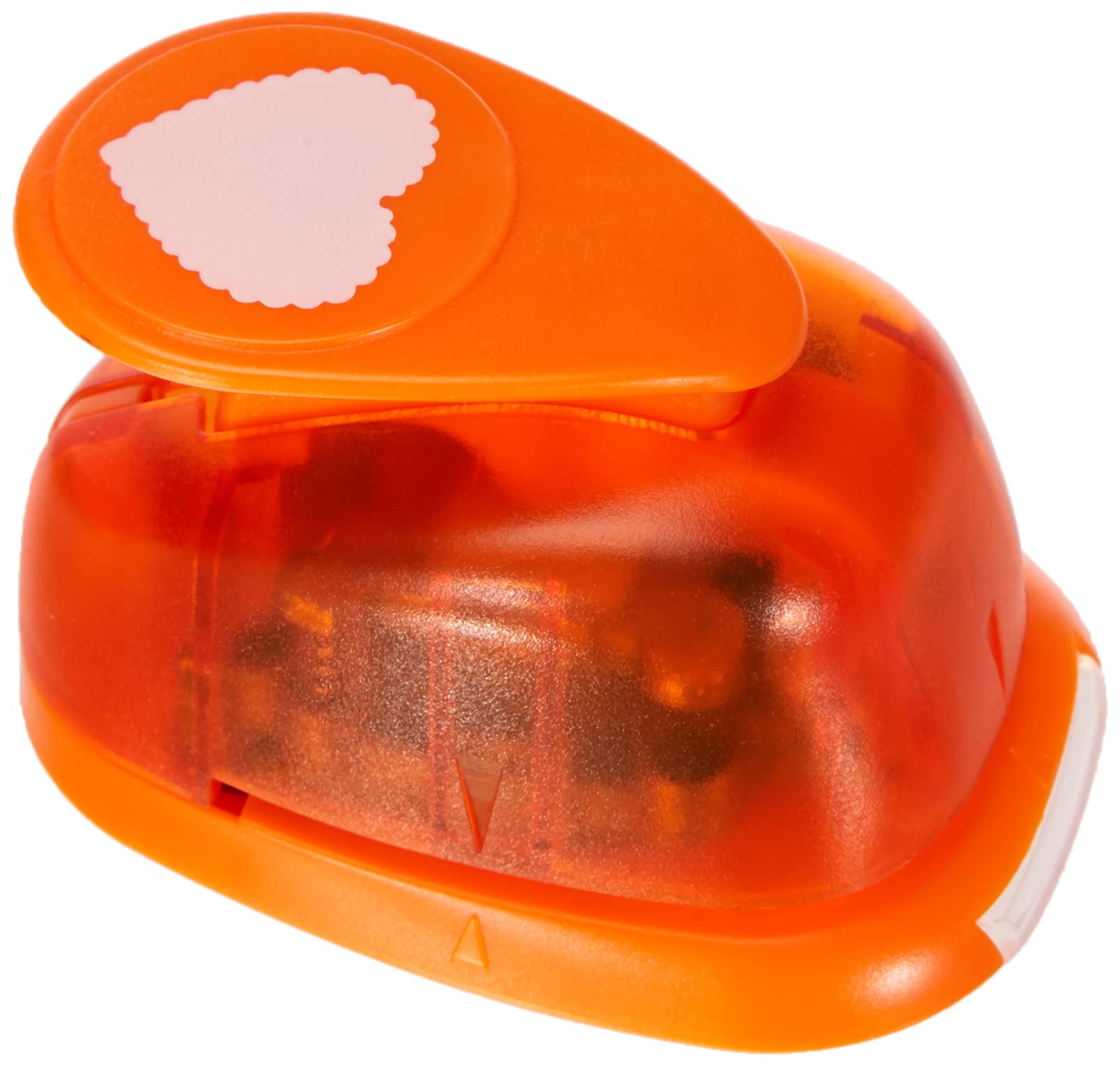 Artemio 2.5 cm Big Heart Number 4 Lever Punch, Orange