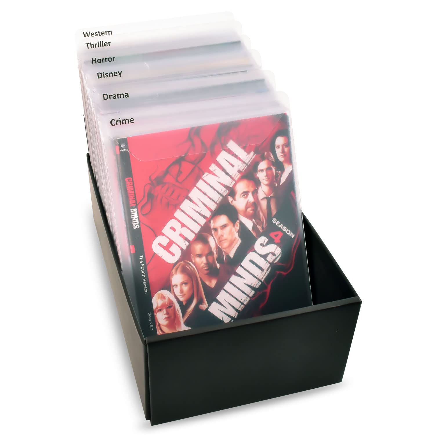 3L DVD Dividers Including Genre Labels Packs of 16