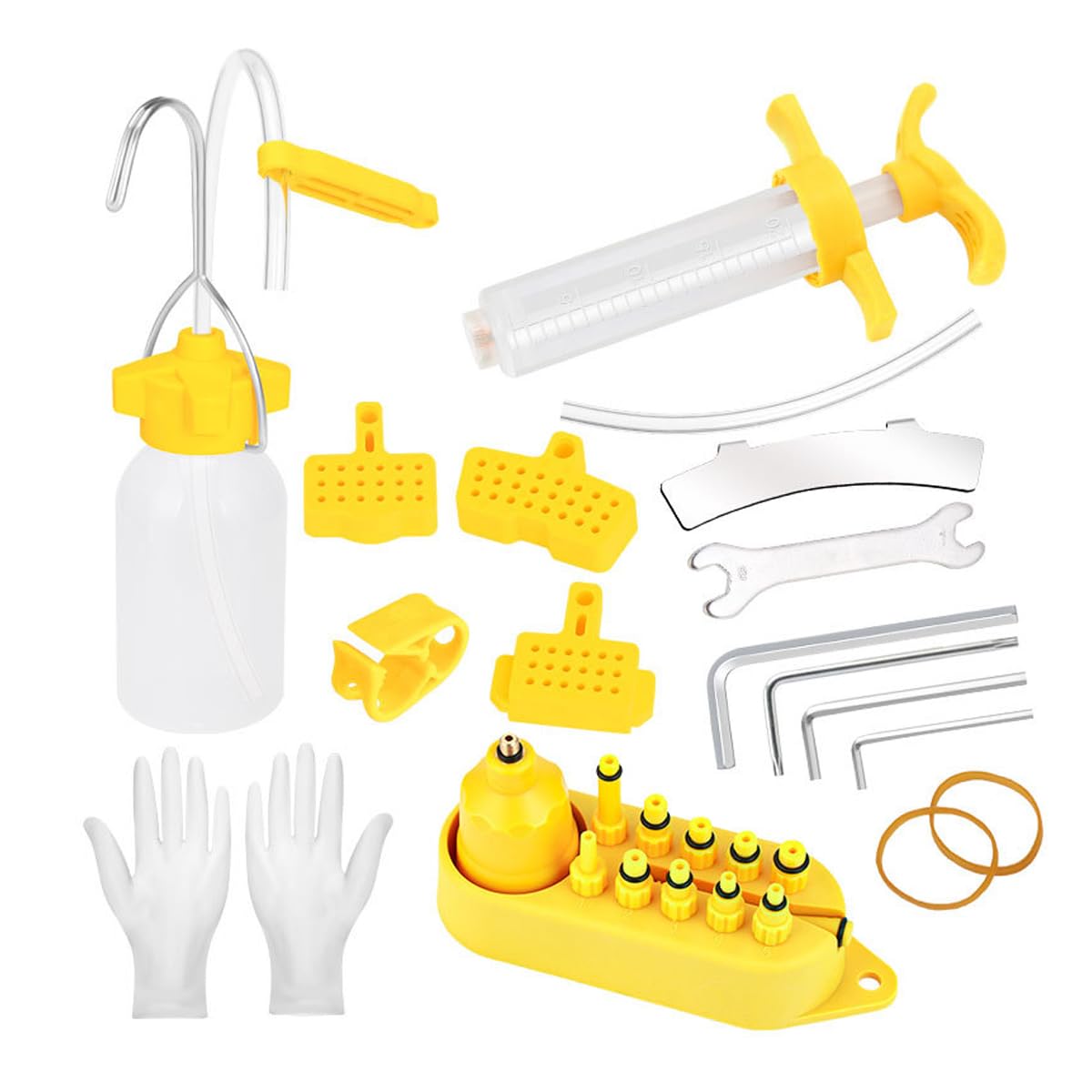 HOUSON Bicycle Brake Bleed kit, Hydraulic disc Brake Bleed kit Brake Fluid for Mountain Bikes, Bicycle Brake