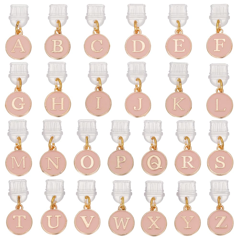 OLYCRAFT 26Pcs Type C Anti Dust Plugs 26mm Long Mobile Dustproof Plugs with Letter A~Z Pendants USB C Port Caps Protector Phone Pendants Accessory Charging Port Plugs Pendants for Most Type C Phone