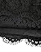 StyleDome Women Strapless Lace Off Shoulder Elegant Tie Short Sleeve Crochet Blouse Sexy Tee Tops Black US 6-8