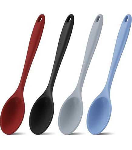 Aazon.co: 2PCs Silicone Stirring Spoons For Coffee Tea, 6.85-Inch