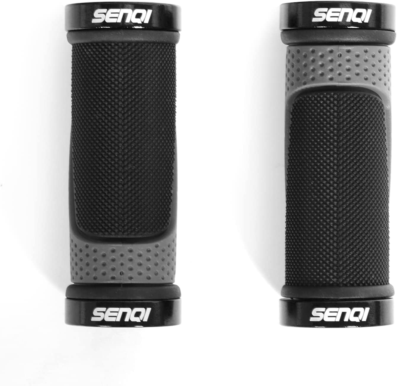 SENI Bike Grips Lightweight Bicycle Grips 130mm & 90mm, Fit 22.2mm Handlebar Anti-Slip Grips Suitable for Multi-Speed Bicycles Mountain Bikes BMX Bikes