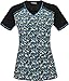 Runway By Cherokee Women's V-Neck Abstract Print Scrub Top