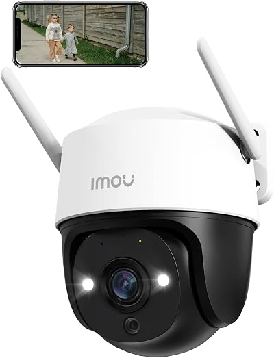 Imou 2K Outdoor Security Camera AI Human Vehicle Detection 360 PTZ IP66
