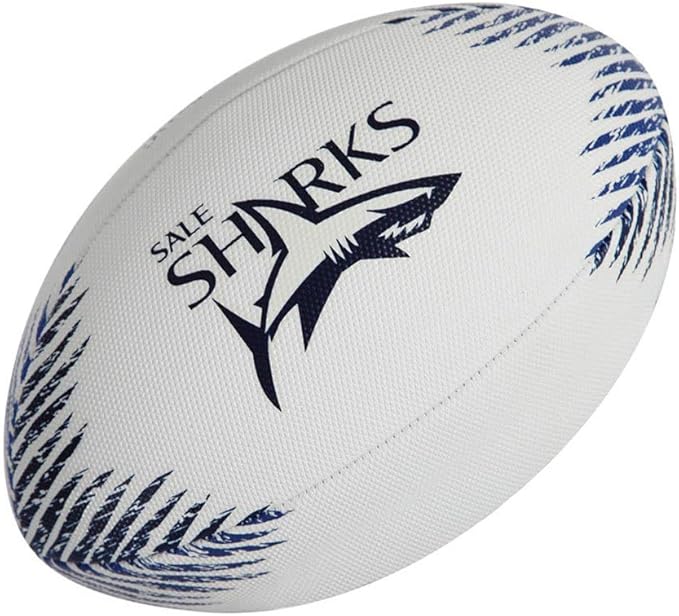GILBERT Sale Sharks Replica Beach Rugby Ball Amazon.co.uk Health