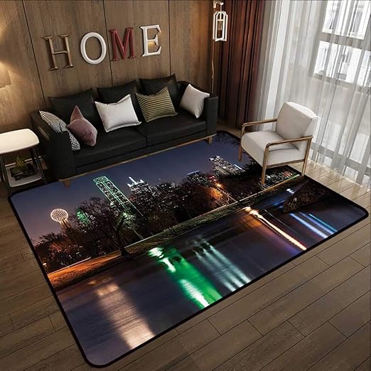 Amazon Com Truck Mats Apartment Decor Collection Dallas Skyline