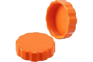 LFUTARI 2 Pcs Sand Filter Pump Drain Cover, Orange Pool Drain Valve Cap, Sand Pump Replacement Drains Cover for P03830 P6540 