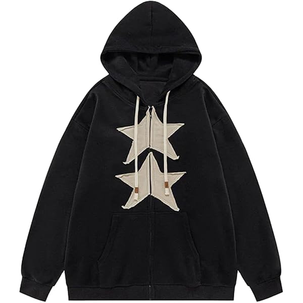 HUF All Star Full Zip Hoodie Sweatshirt, Black, M at Amazon