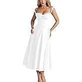 Women's Spaghetti Strap Dress Floral Corset Gown Inspired Dresses Midi Evening Cocktail Party and Holidays Casual Sundress