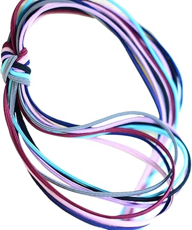 Amazon Lovoski 輪ゴム Diy用 カラーゴム 太さ3mm 長さ100mm ヘアアクセサリー ヘアバンド 弾性 紐 ヘアゴム ゴム バンド ヘアホルダー キャンディーカラー 7本 Lovoski ヘアゴム 通販