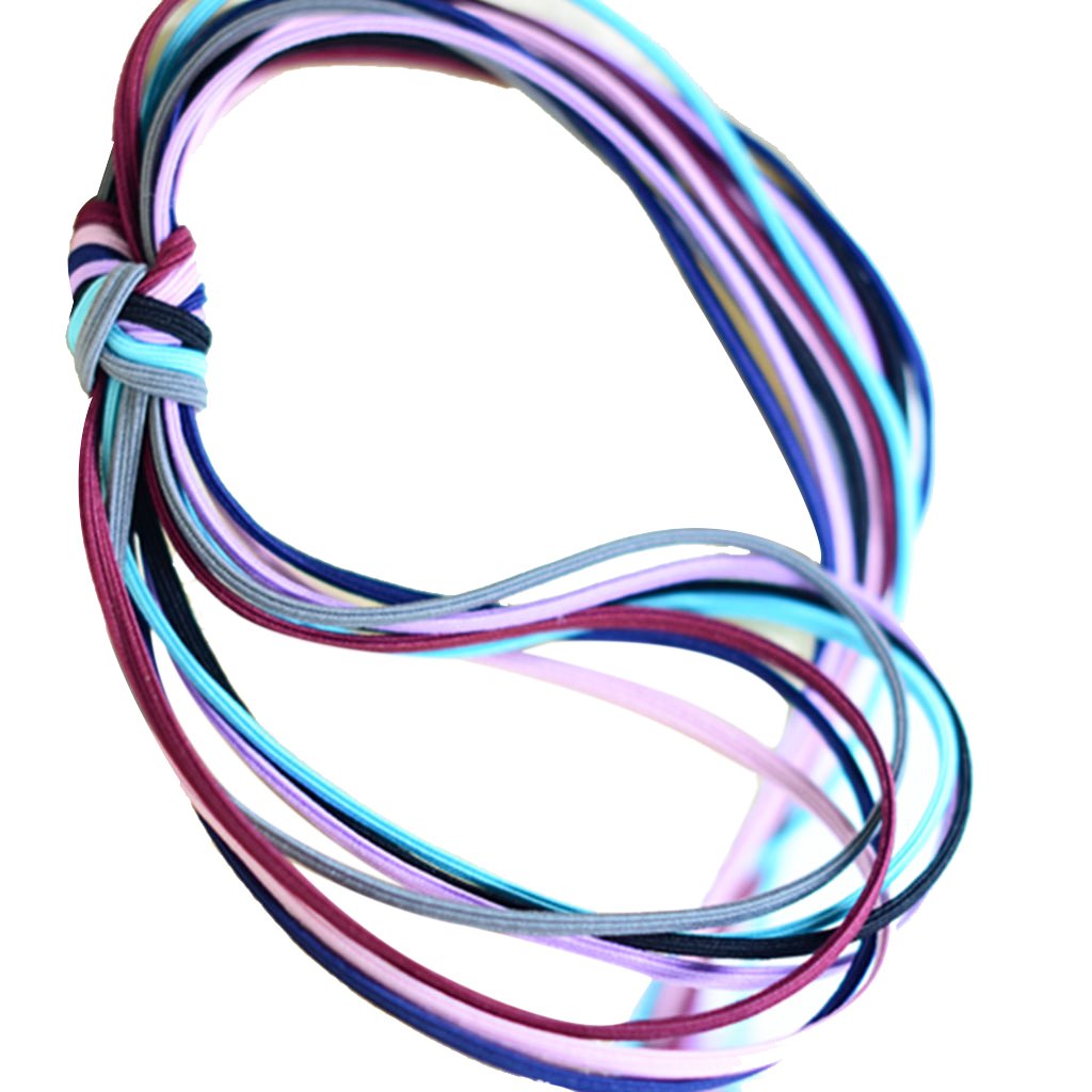 7 Pieces Candy Color Hair Holders High Elastic Rubber Bands for Hair