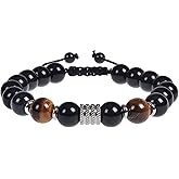 craftsmanscore Tiger Eye Bracelet Men Women,Mens Bracelets Beads,Crystal Healing Bracelet Jewelry for Men Women