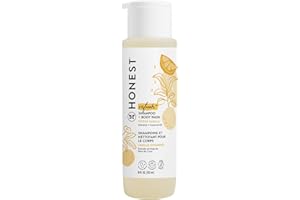 The Honest Company 2-in-1 Cleansing Shampoo + Body Wash | Gentle for Baby | Naturally Derived, Tear-free, Hypoallergenic | Citrus Vanilla Refresh, 18 fl oz