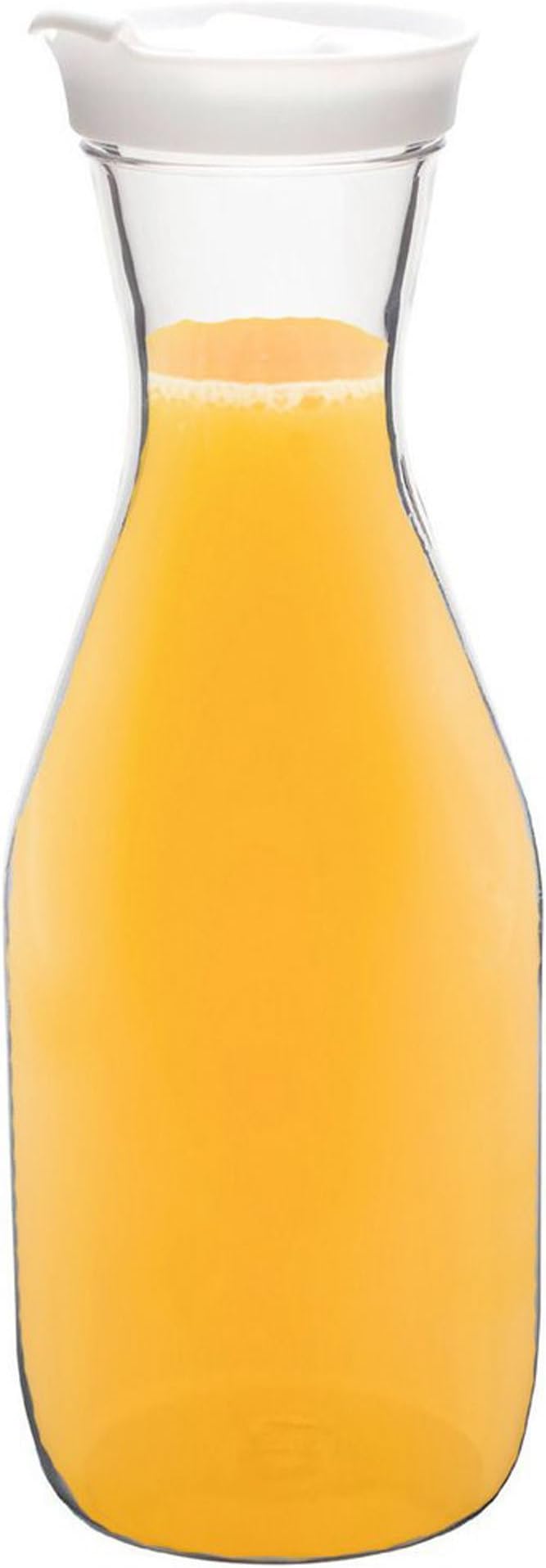 drinkstuff Plastic Carafe with Clip Lid 35oz / 1ltr Water Carafe