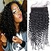 Youth Beauty 4x4inch Bleached Knots Closure, Kinky Curly 12inch Human Hair Lace Closure