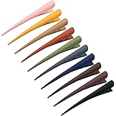 Dizila 10 Pcs 4.7 Inch Long Plastic Alligator Hair Clips for Styling Colorful Non Slip Duckbill Barretts Grips Clamps Hair Pins Accessories for Women Girls