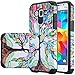 Galaxy Wireless GW Compatible for Samsung Galaxy Grand Prime Case, Galaxy Go Prime [Shock Absorption] Hybrid Dual Layer Protective Cover for Galaxy Go Prime Phone Case, Colorful Tree