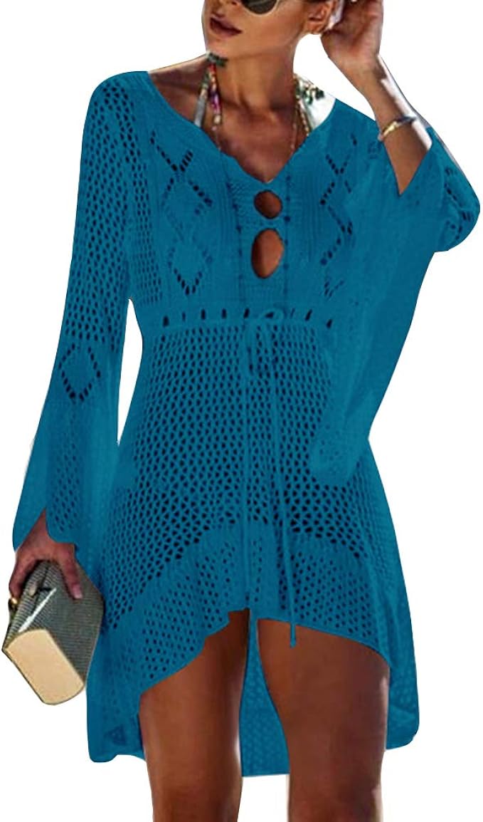 Mujer Camisola y Pareos Ropa de Baño Verano Vestido de Playa Túnica de