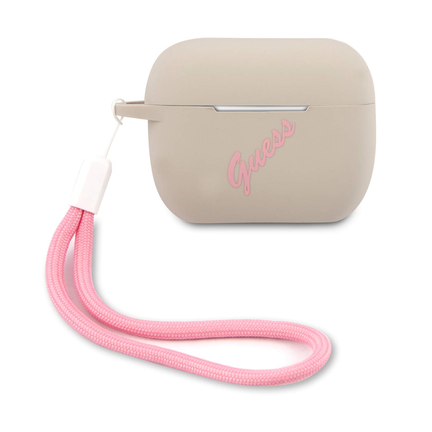 Guess Silicone Vintage Case for GUACAPLSVSGP AirPods Pro Cover Grey Pink