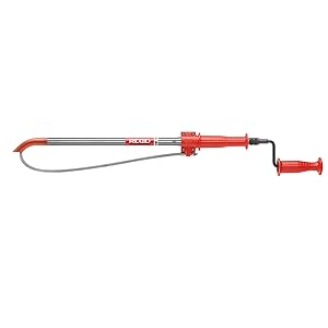 RIDGID 46683 K-1 Combination Auger with C-Style Cutter Head, Telescoping Drain Auger to Remove Drain Clogs in Sinks and Urinals