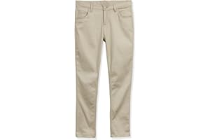 Educated Uniforms Girls 4-20 Flat Front Adjustable Waist Skinny School Pant