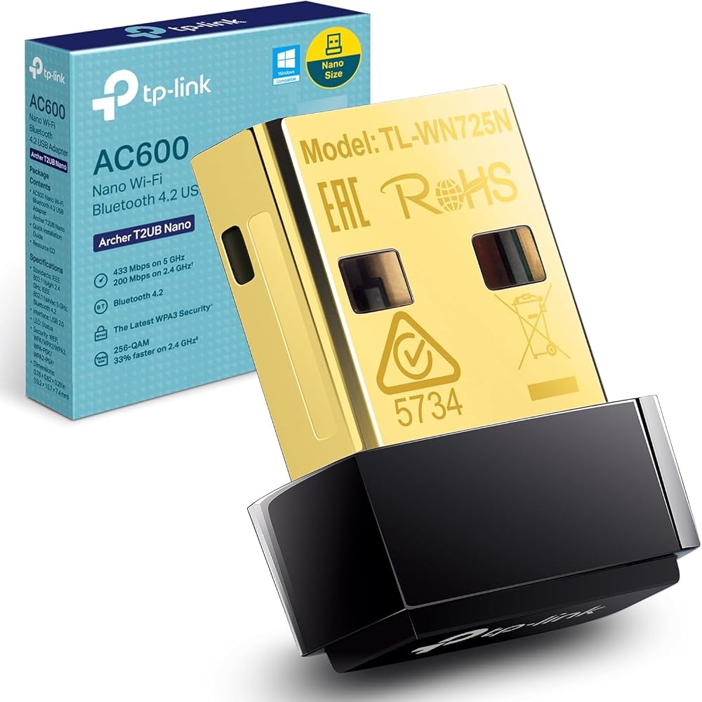 TP-Link Archer T2UB Nano AC600 WiFi Bluetooth 4.2 USB Adapter Windows 11/10