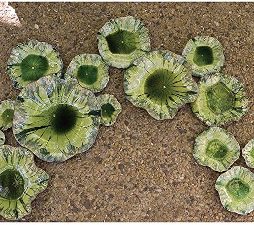 Global Views Free Formed Lily Plate-Green-15 Decorative Wall Objects, Gray