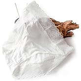 FEELITS 100% Mulberry Silk Underwear, High Rise Bikini Silk Panties, Sexy Lace Briefs for Women