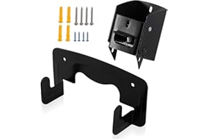EZYPAK 90 lbs Capacity - Wheelbarrow Storage Bracket/Wall Mounted Hook, Fits Most Wheelbarrows Models, Black