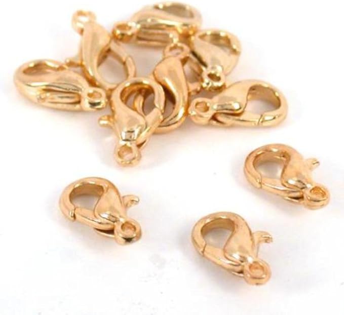 Lobster Clasp Gold Plated 10mm 10Pcs