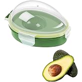 Avocado Saver Container, Reusable Individual Avocado Keeper for Fridge | Avocado storage box keeps leftover avocado halves fresh and firm for days in the fridge. Snap-On Lid Food Saver