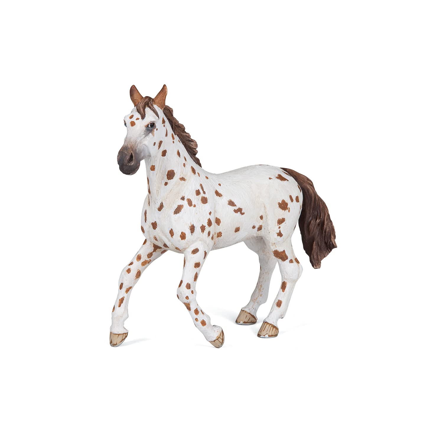 Papo - Realistic Brown Appaloosa Mare Figure - Ages 3+ - Horses Collection - Creative Play Equestrian World - Gift Idea Toy for Girls and Boys