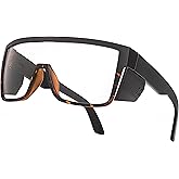 INTETEK Photochromic Anti Bluelight UV400 Auto-Darkening Clear to Smoke Lens Transitional ANSI Z87.1 Safety SunglassesGlasses