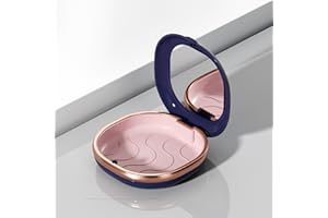 Denture Case with Mirror, Portable Retainer Case for Braces, Mouth Guards, Orthodontic Retainers, Travel-Friendly Denture Box
