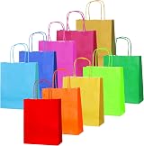 Thepaperbagstore 30 Rainbow Small Twist Handle Paper Bags 18x22x8cm view 1