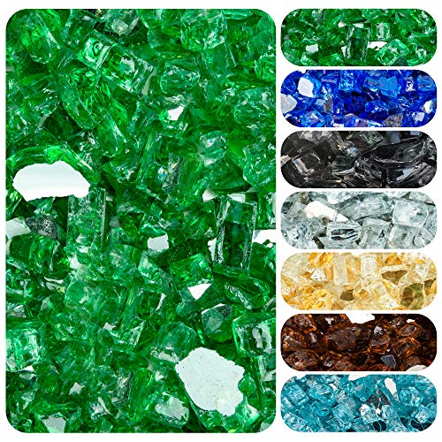 HOMEGLOW Fire Glass. Reflective Tempered Fireglass for Gas or Propane